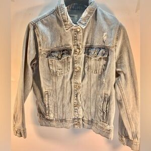 OLD NAVY Distressed DENIM LADIES JACKET SIZE XL
